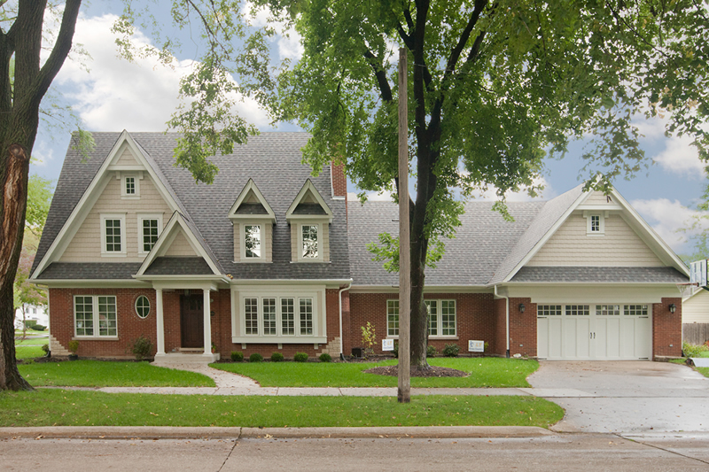 brown house | residential painting service in belmont