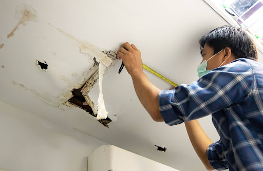 fixing damaged ceiling | repair drywall