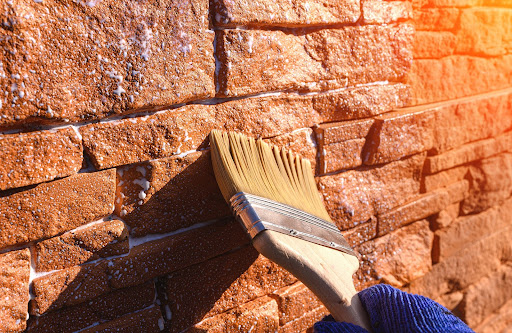 brick staining | painted brick walls